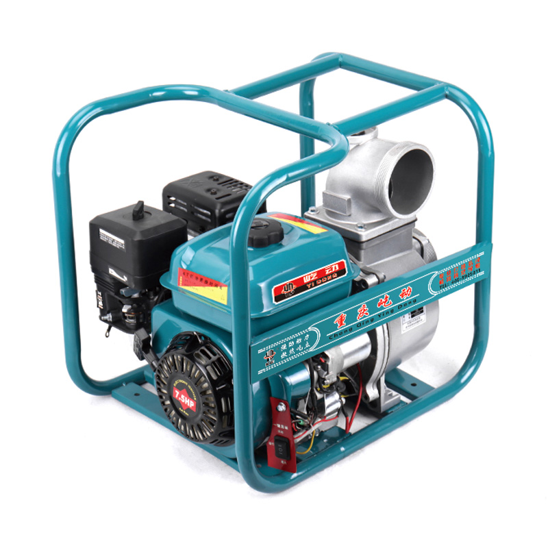 Bomba de riego de agua con motor de gasolina