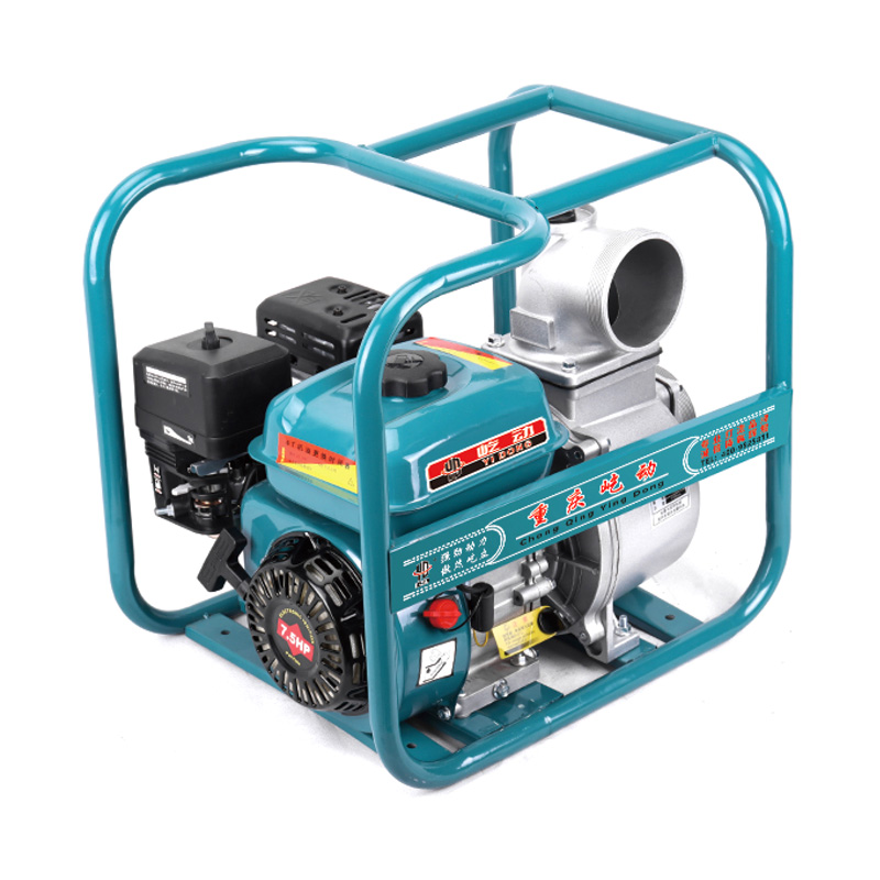Bomba de riego de agua con motor de gasolina
