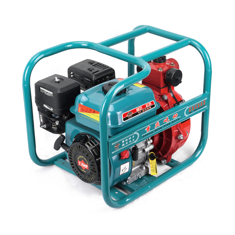Potente bomba de agua con motor de gasolina de doble impulsor