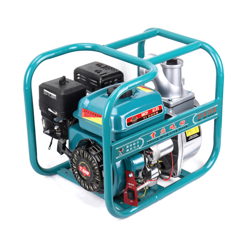 Bomba de riego de agua con motor de gasolina