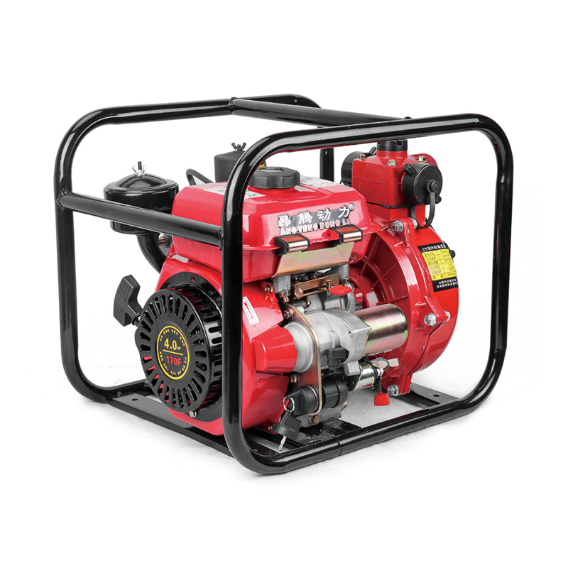 Bomba de agua autocebante con motor diésel de doble impulsor