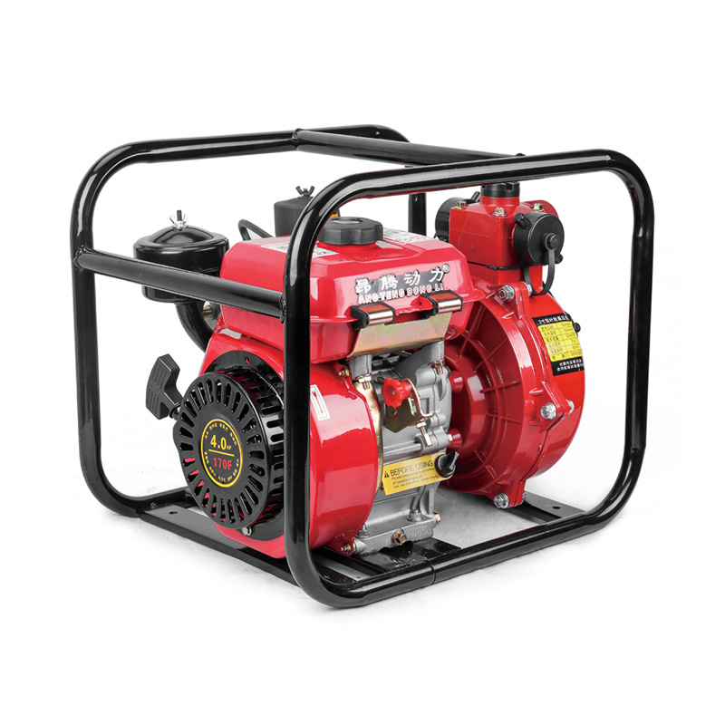 Bomba de agua autocebante con motor diésel de doble impulsor