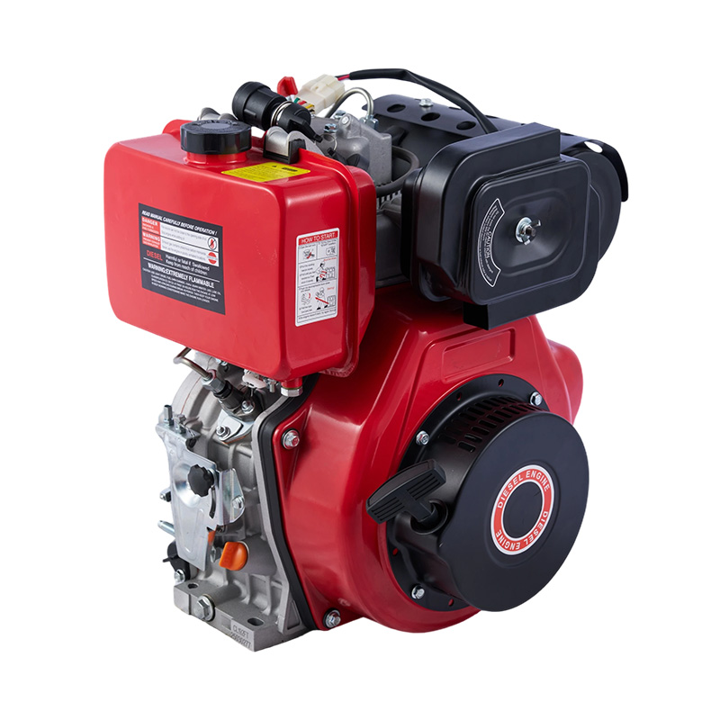 Motor diésel de refrigeración por aire de un solo cilindro 170f